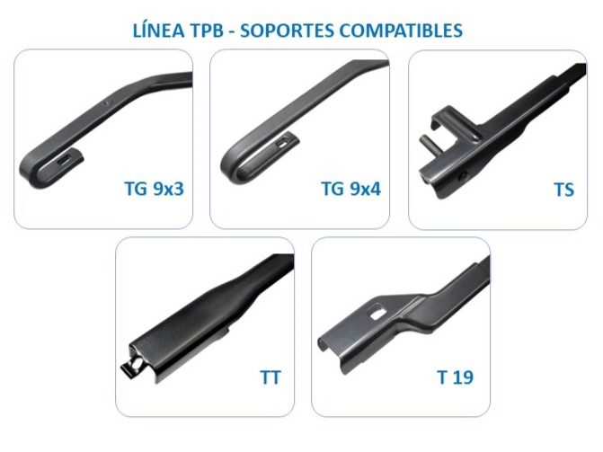 PLUMILLA FLAT BLADE TPB26/1 TECFIL (CAJA X 10 UN.)