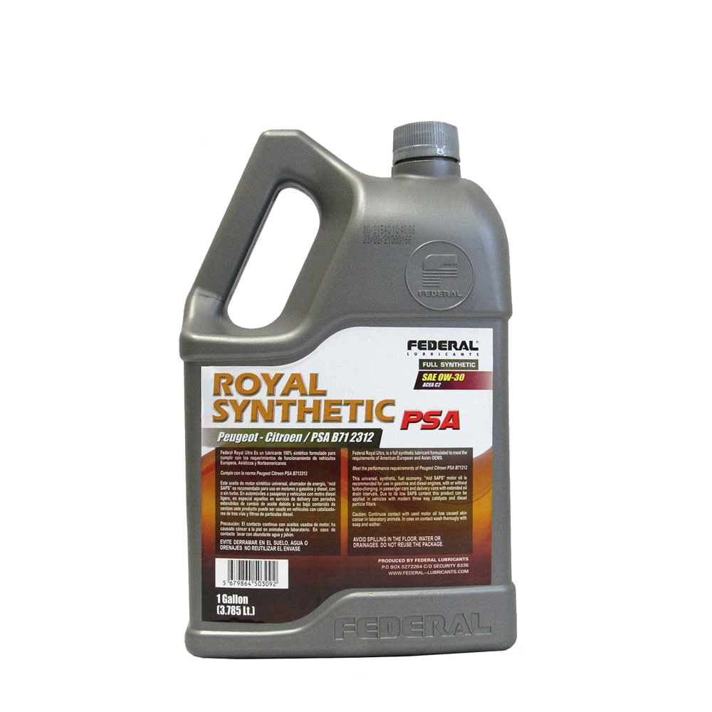 FEDERAL ROYAL SYNTHETIC PSA 0W30