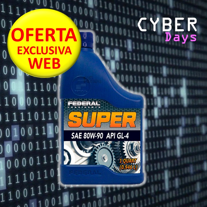 FEDERAL SUPER GEAR LUBE 80W90 GL-4 CAJA 12X1/4 GL