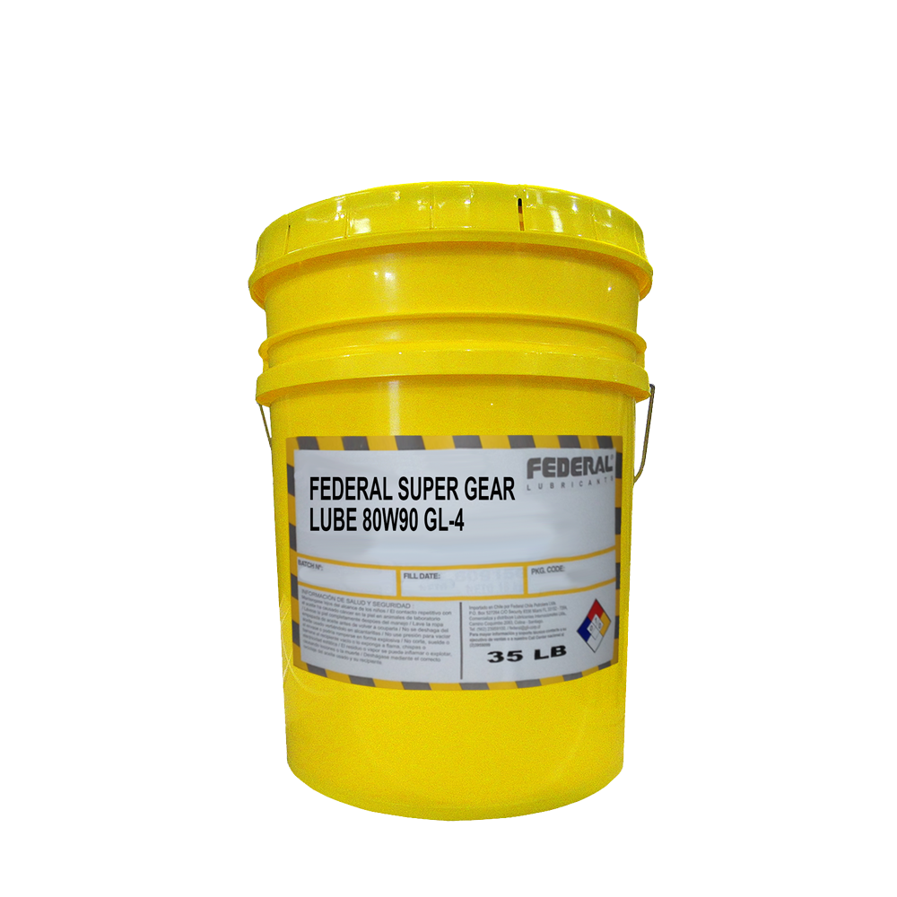 FEDERAL SUPER GEAR LUBE 80W90 GL-4 BALDE 1X35 LB