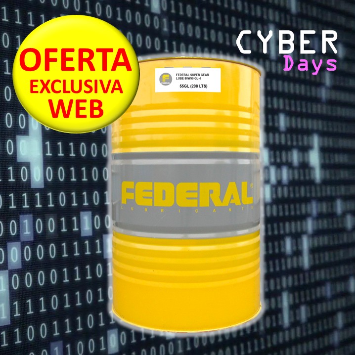 FEDERAL SUPER GEAR LUBE 80W90 GL-4 TAMBOR 1X55 GL