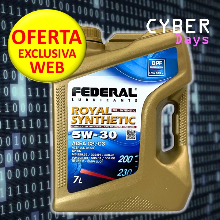 FEDERAL ROYAL SYNTHETIC 5W/30 CAJA 2x7L
