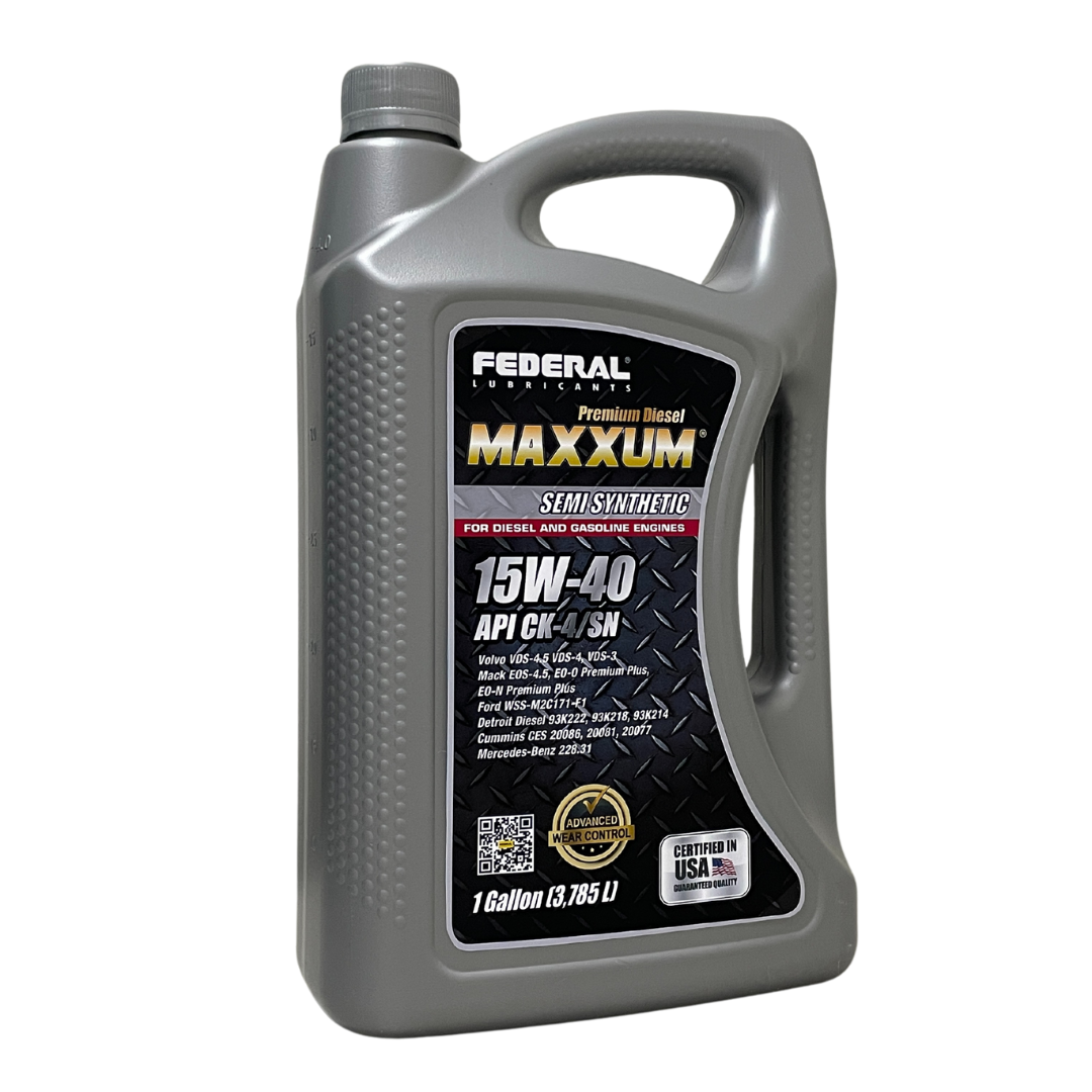 FEDERAL MAXXUM SYNTHETIC BLEND 15W40 CK-4 CAJA 3X1 GL 