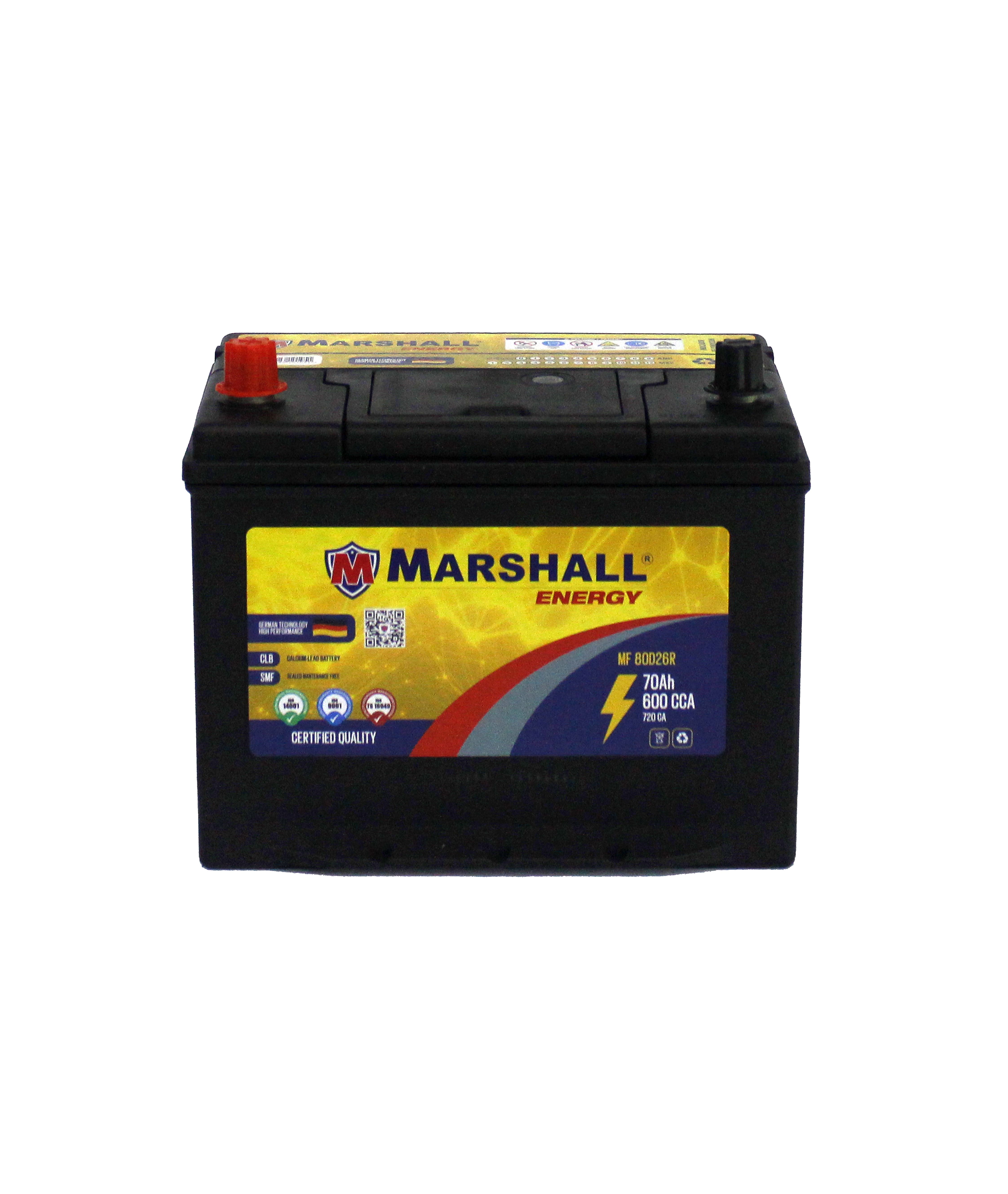 BATERIA MF80D26R 70 Ah - 600 CCA