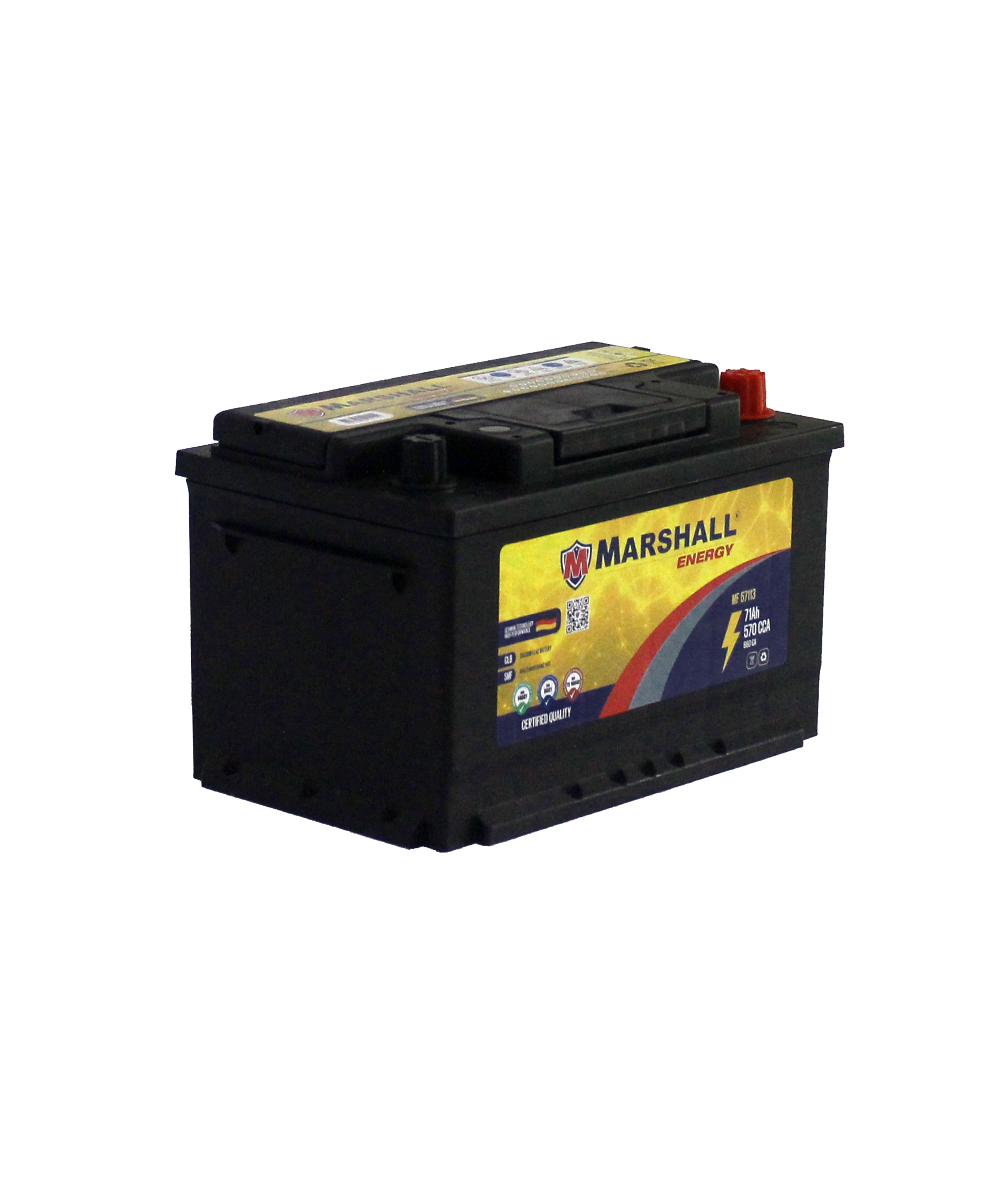 BATERIA MF57113 71 Ah, 570 CCA - CLASE 8, UN 2794