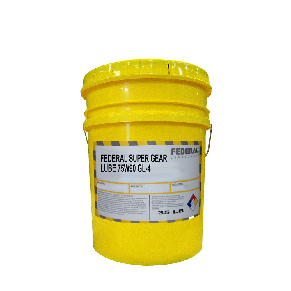 FEDERAL SUPER GEAR LUBE 75W90 GL-4 BALDE 1X35 LB