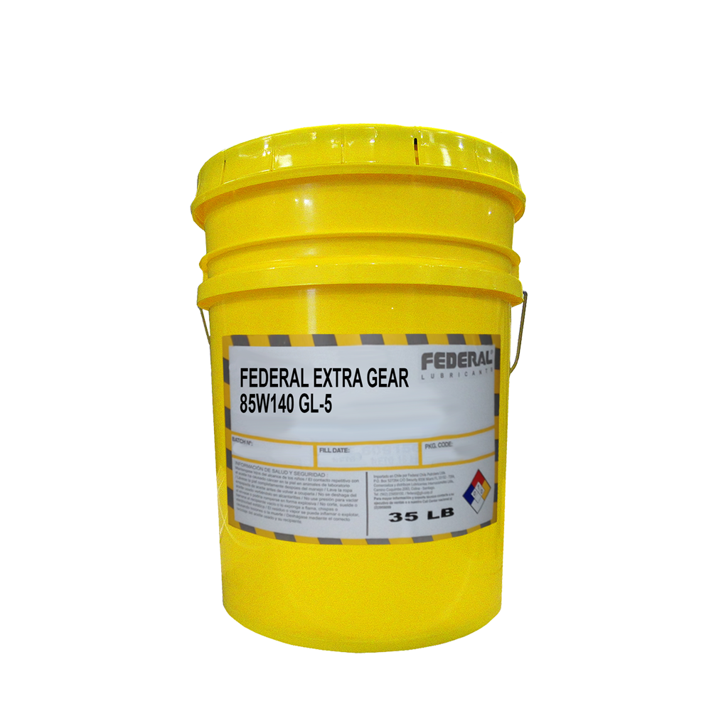 FEDERAL EXTRA GEAR 85W140 GL-5 BALDE 1X35 LB