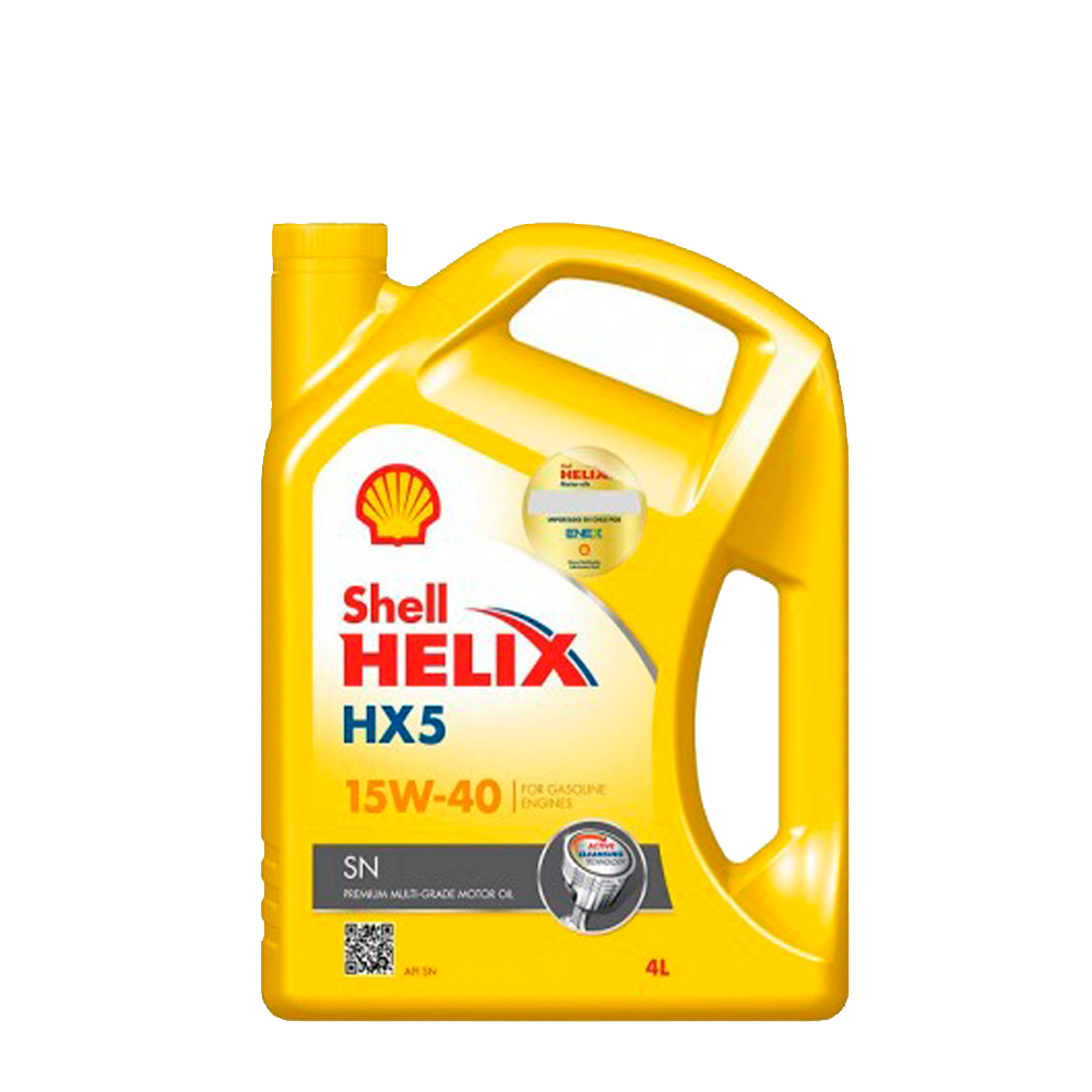 SHELL HELIX HX5 15W40  CAJA 4X4 LT