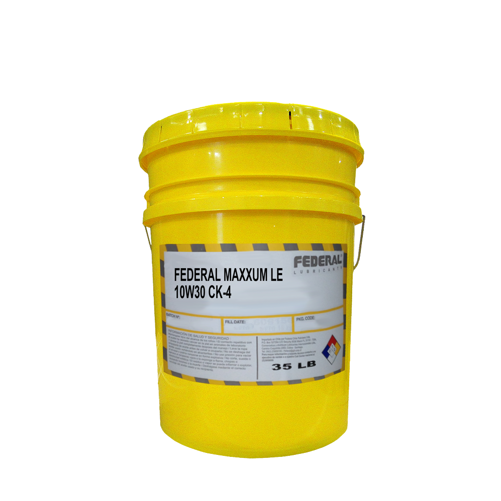 FEDERAL MAXXUM 10W30 CK-4 BALDE 1X5 GL
