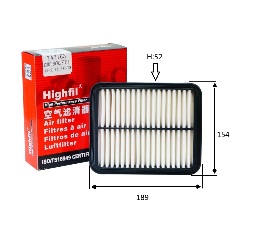 FILTRO HIGHFIL TA7163 (C1924) 