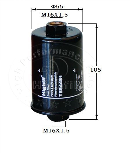 FILTRO HIGHFIL TE64481 (WK612/2)  