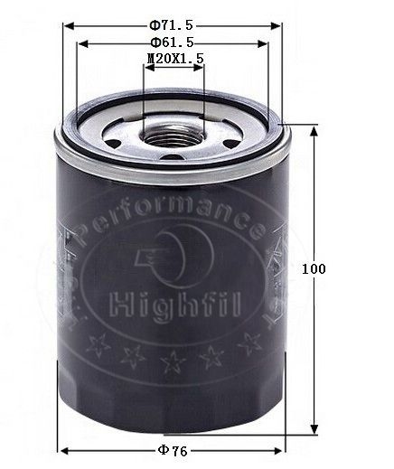 FILTRO HIGHFIL TH76134B (W7037)