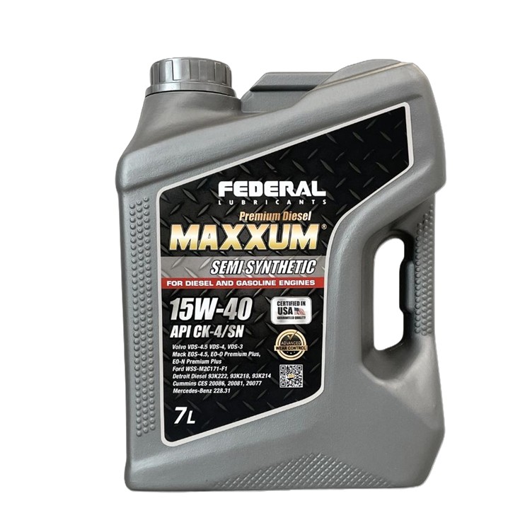 FEDERAL MAXXUM SYNTHETIC BLEND 15W40 CK-4 CAJA 2X7L 