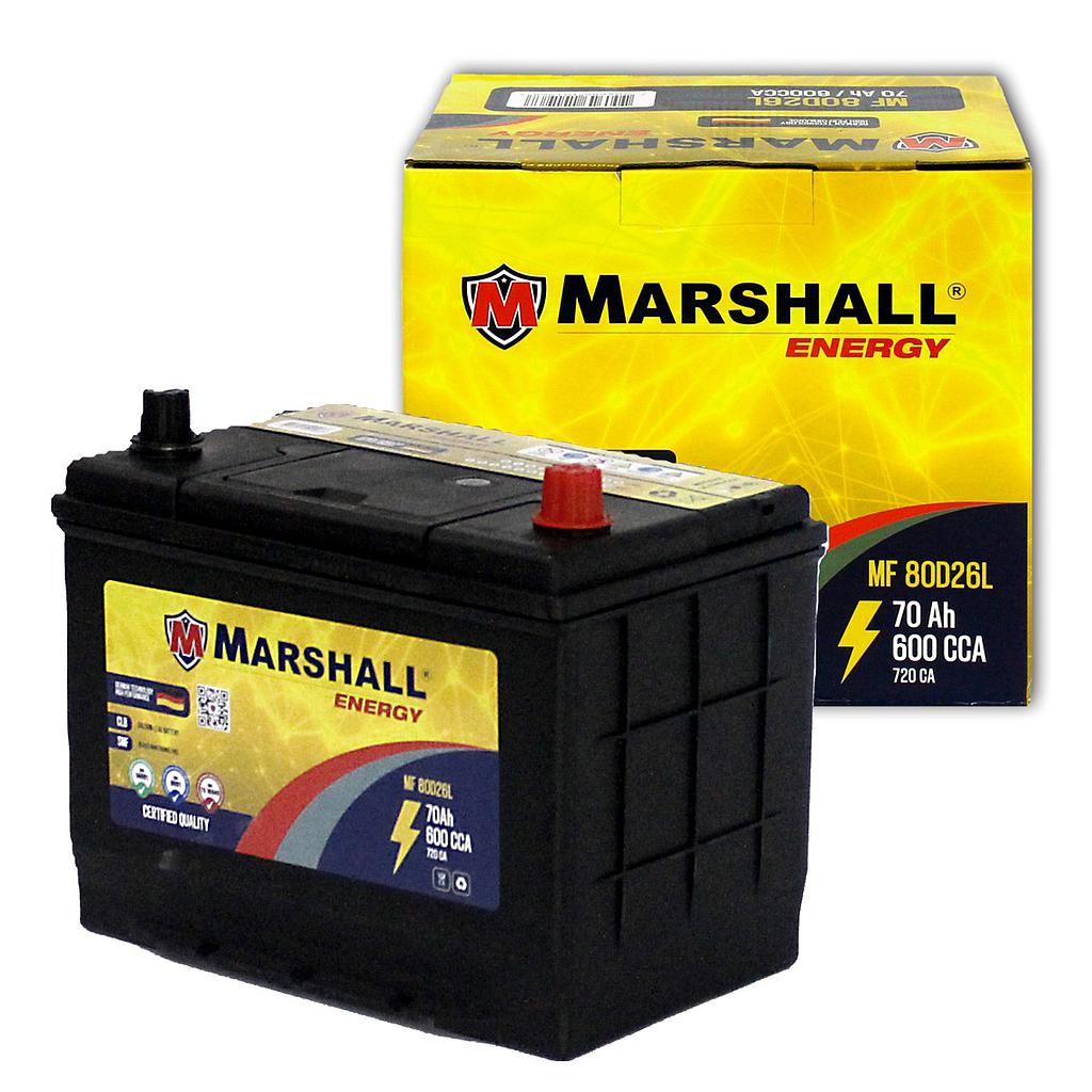 BATERIA MF80D26L  CLASE 8, UN 2794 - 70 Ah, 600 CCA