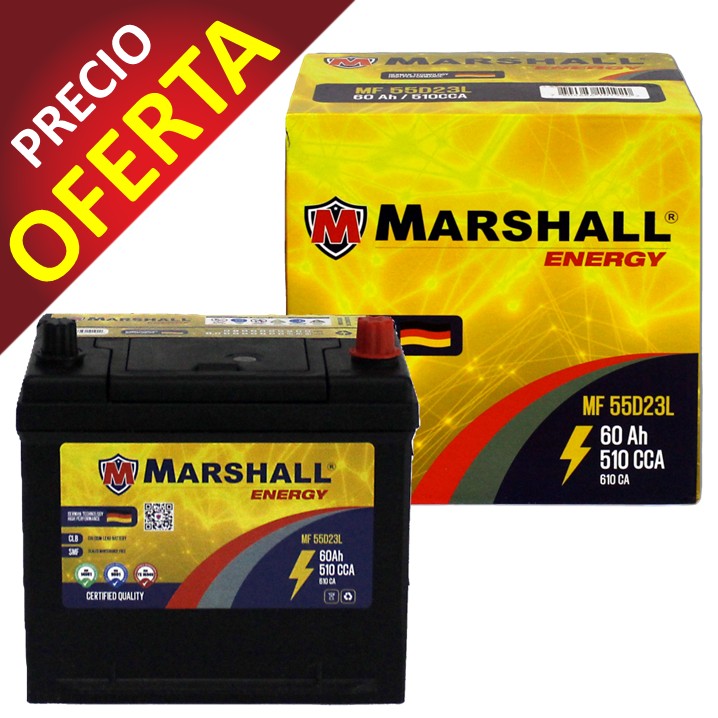 PROMOx1 BATERIA MF55D23L CLASE 8, UN 2794-60 Ah, 510 CCA