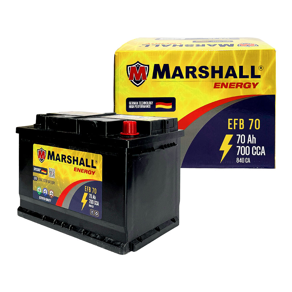 MARSHALL EFB70  CLASE 8, UN2794 - 70 Ah, 700 CCA